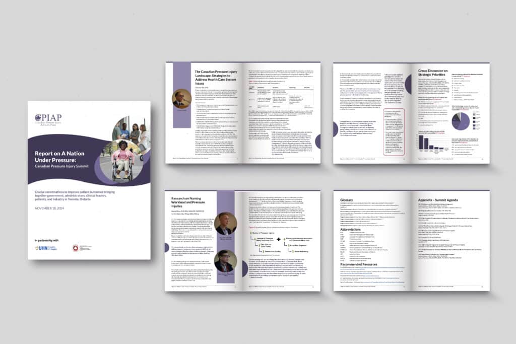 4 reports open to show the spread with one closed on the left to show the cover